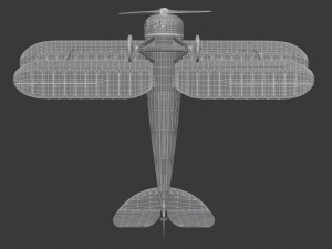 nieuport 28 c1 french ww1 biplane fighter Modelo 3D