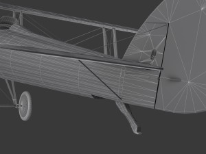 nieuport 28 c1 french ww1 biplane fighter Modelo 3D