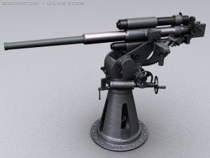 soviet naval 45mm 21k 3Dモデル