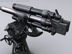 soviet naval 45mm 21k 3D Model