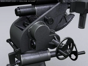 soviet naval 45mm 21k 3D Model