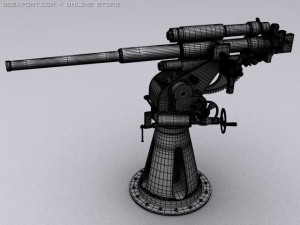soviet naval 45mm 21k 3Dモデル