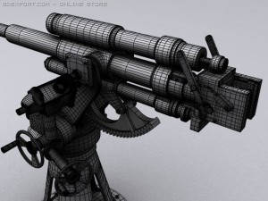 soviet naval 45mm 21k 3Dモデル