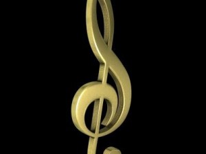 musical clef sign 3Dモデル