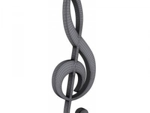 musical clef sign 3Dモデル