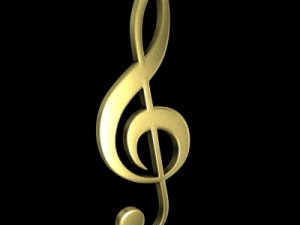 musical clef sign 3D मॉडल