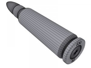 762x51mm nato cartridge Model 3D