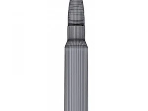 762x51mm nato cartridge 3D Model