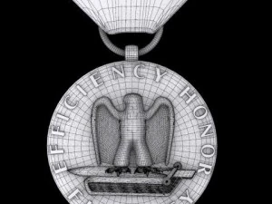 us air force good conduct medal 3D Model