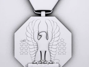us soldiers medal 3D Model