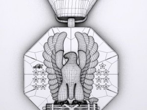 us soldiers medal 3D-Modell