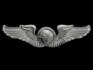 distintivo de navegador da for&ccedil;a a&eacute;rea dos EUA Modelo 3D