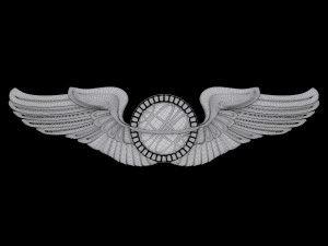us air force navigator badge Modèle 3D