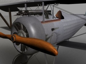 nieuport 24 ww1 biplane fighter 3D Модель