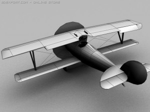 nieuport 24 ww1 biplane fighter 3D Модель