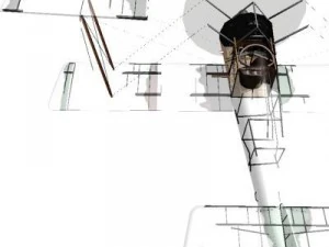 hanriot hd1 ww1 biplane fighter 3D Model