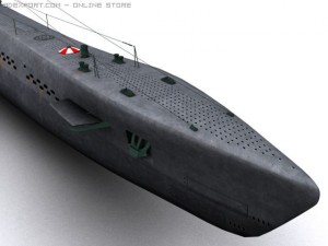 k21 wwii soviet submarine 3D 모델