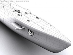 k21 wwii soviet submarine 3D 모델