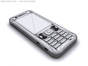 sony ericsson w890i cell phone Modello 3D