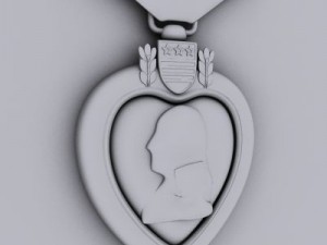 purple heart medal Modelo 3D