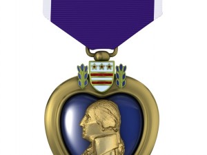 purple heart medal 3D Модель