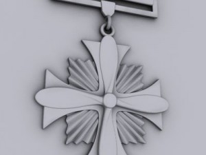 distinguished flying cross medal 3D 모델