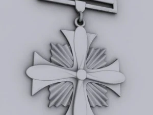 distinguished flying cross medal 3D Model