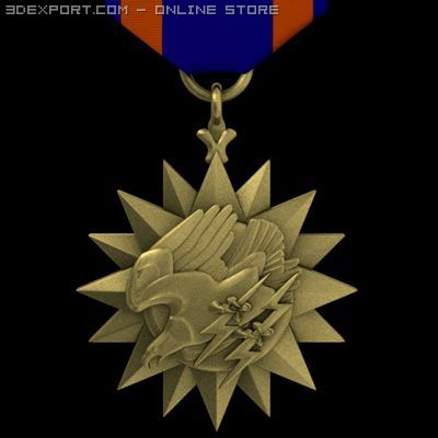 air medal Modelo 3D .c4d .max .obj .3ds .fbx .stl .blend 