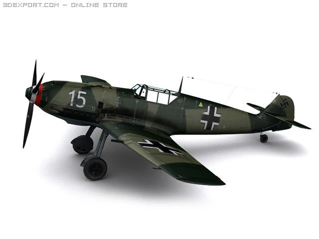 messerschmitt bf109e3 emil Modelo 3D .c4d .max .obj .3ds .fbx .stl .blend 
