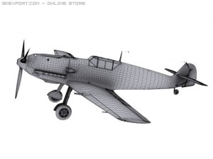 messerschmitt bf109e3 emil 3D 模型