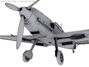 messerschmitt bf109e3 emil 3D 模型