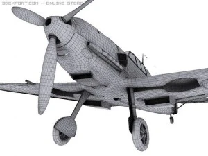 messerschmitt bf109e3 emil Modelo 3D