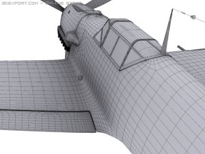 messerschmitt bf109e3 emil 3D 模型