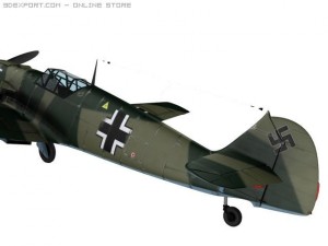 messerschmitt bf109e3 emil 3D 模型