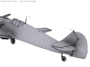 messerschmitt bf109e3 emil 3D 模型
