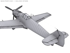 messerschmitt bf109e7 trop Modello 3D