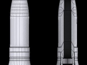 german 20mm mg 15120 cartridge with cutaway 3D Model