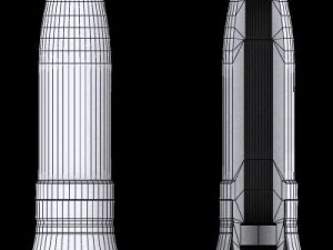 german 20mm mg 15120 cartridge with cutaway 3D Model