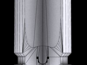 german 20mm mg 15120 cartridge with cutaway 3D Model