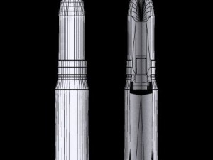 german 20mm mg15120 cartridge with cutaway Modello 3D