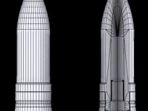 german 20mm mg15120 cartridge with cutaway Modello 3D