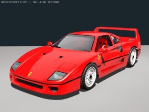 ferrari f40 Modelo 3D