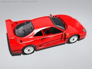 ferrari f40 Modelo 3D