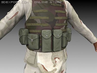 Us Army Soldier 3d Model In Man 3dexport