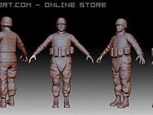 us army soldier 3D Model