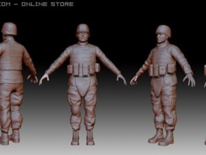 us army soldier 3D Model