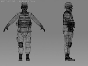 us army soldier 3D Model
