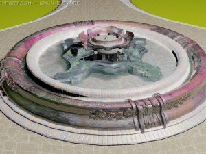 rose fountain 3D Model