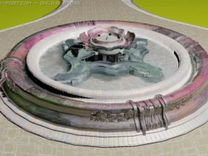 गुलाब का फव्वारा 3D मॉडल