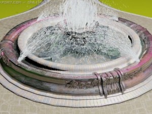 rose fountain 3D मॉडल